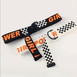 Girl Power Checker Belt